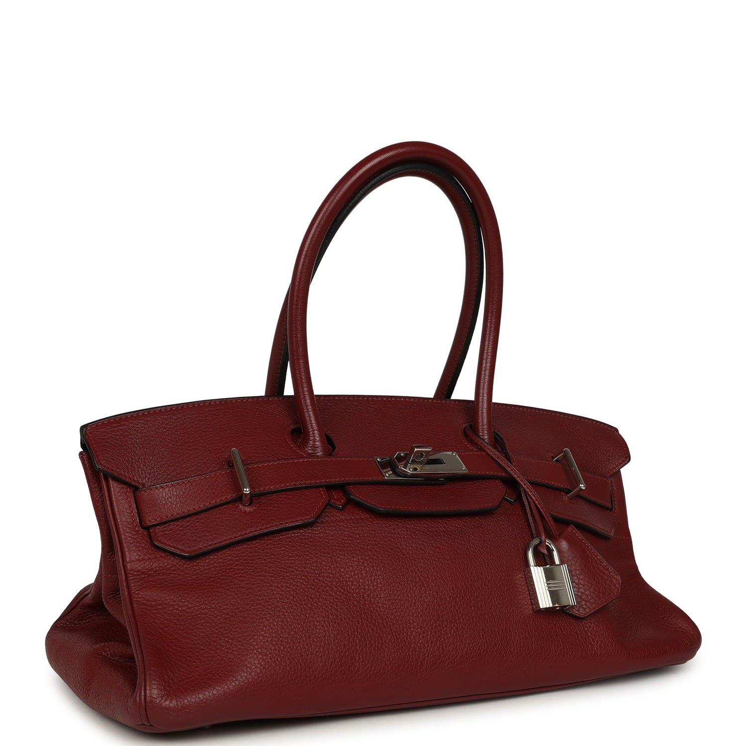 Vintage Hermès Shoulder Birkin JPG 42 Clemence Palladium — view 2
