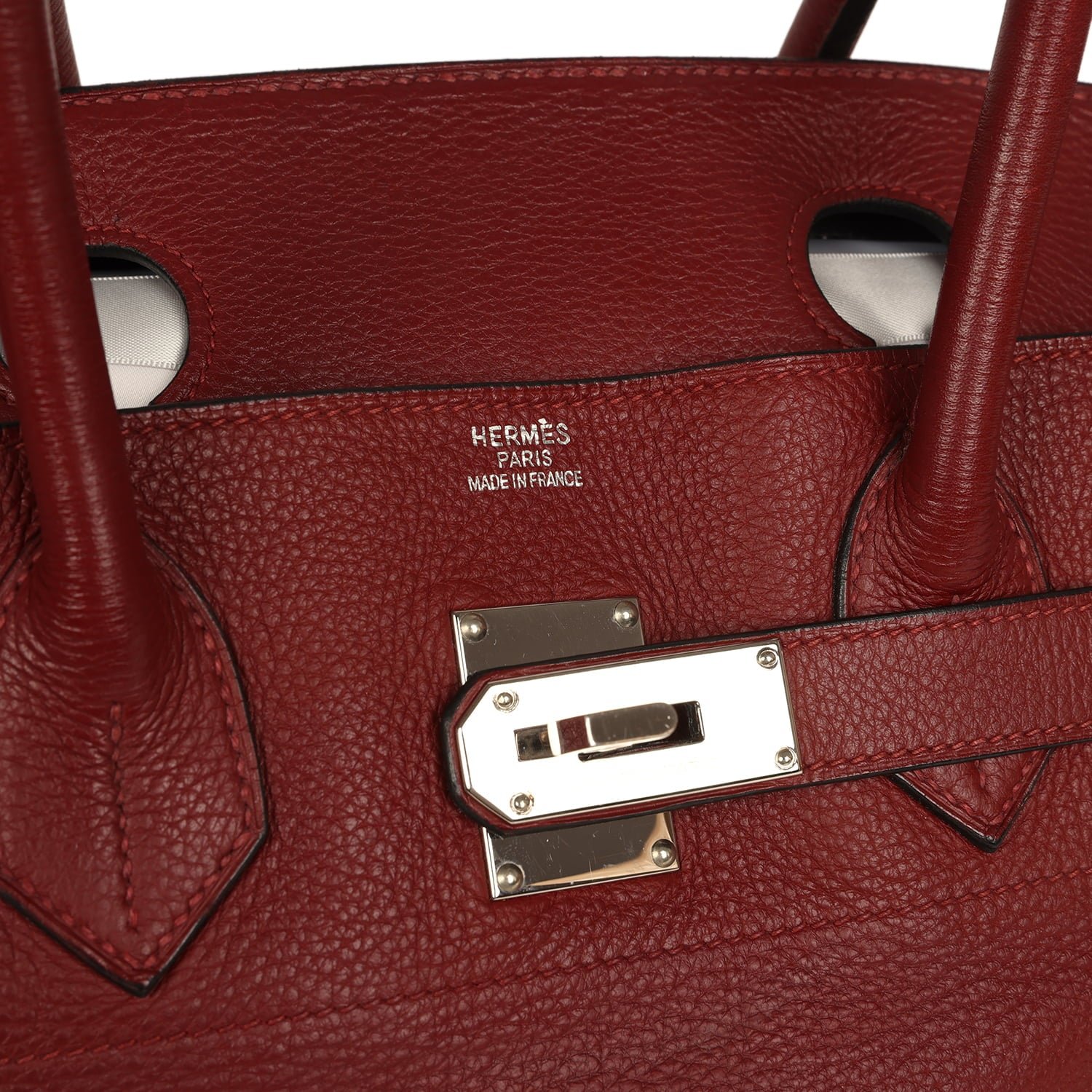 Vintage Hermès Shoulder Birkin JPG 42 Clemence Palladium — view 7
