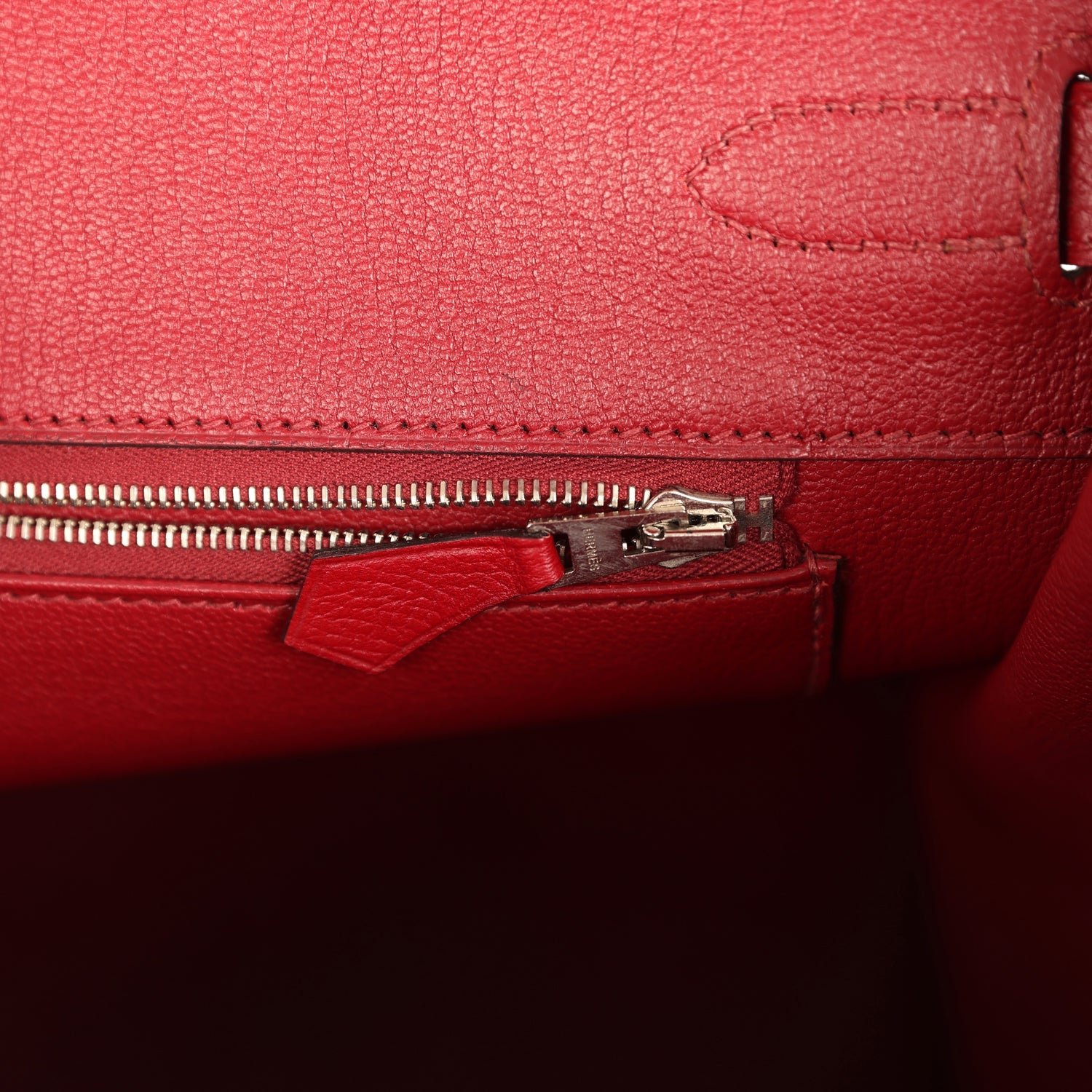 Pre-Owned Hermès Birkin 35 Rouge Grenat Epsom — view 9