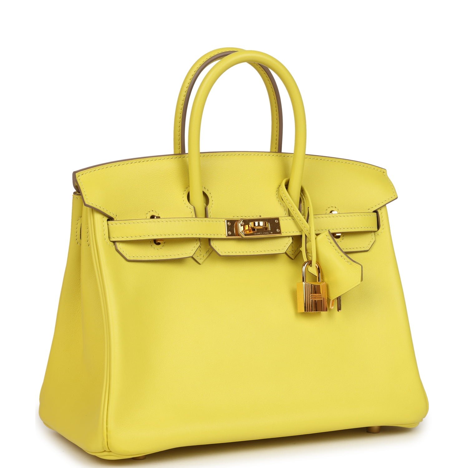 Pre-Owned Hermès Birkin 25 Lime Swift — view 2