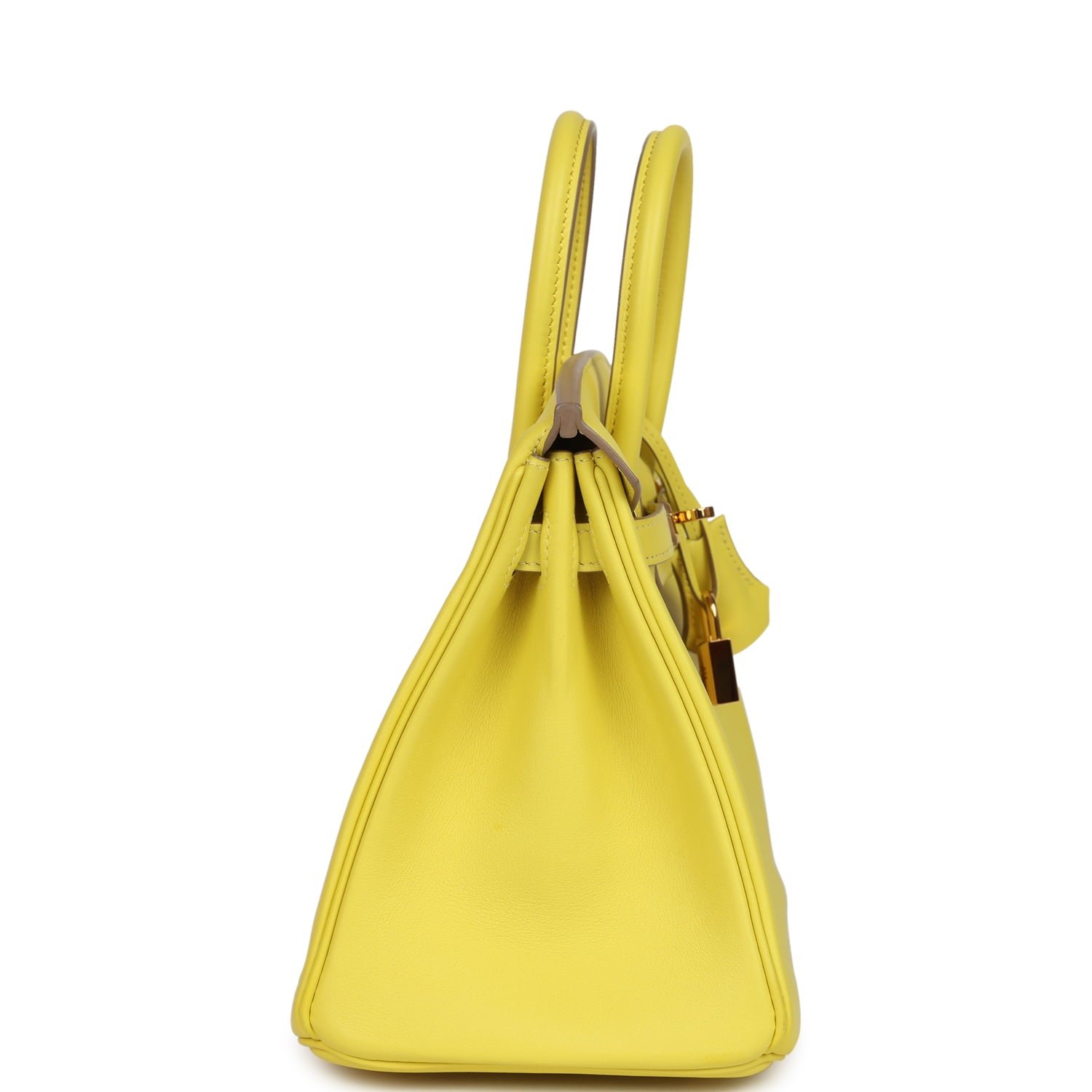 Pre-Owned Hermès Birkin 25 Lime Swift — view 4