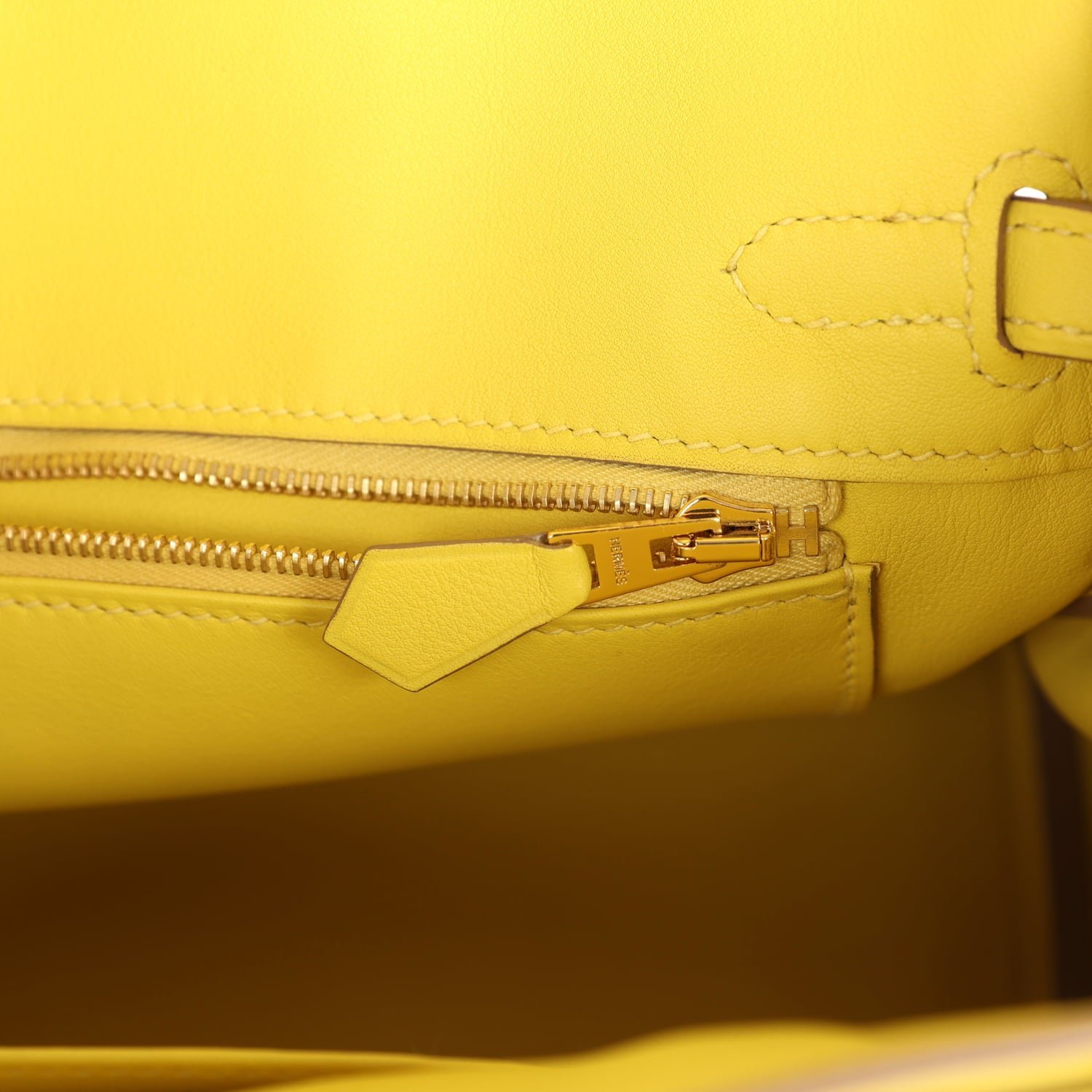 Pre-Owned Hermès Birkin 25 Lime Swift — view 9