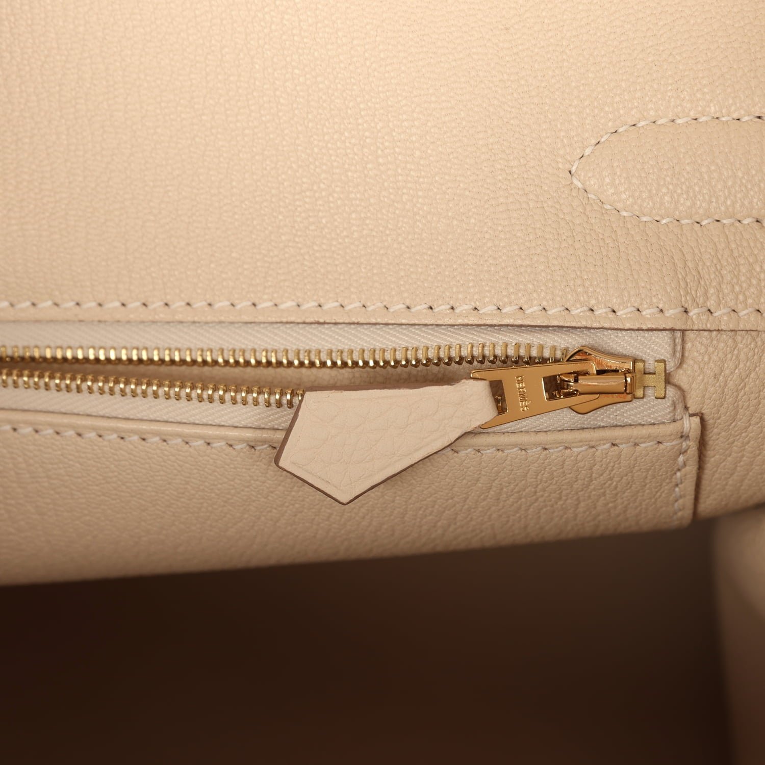 Hermès Birkin 30 Craie Togo Gold — view 9