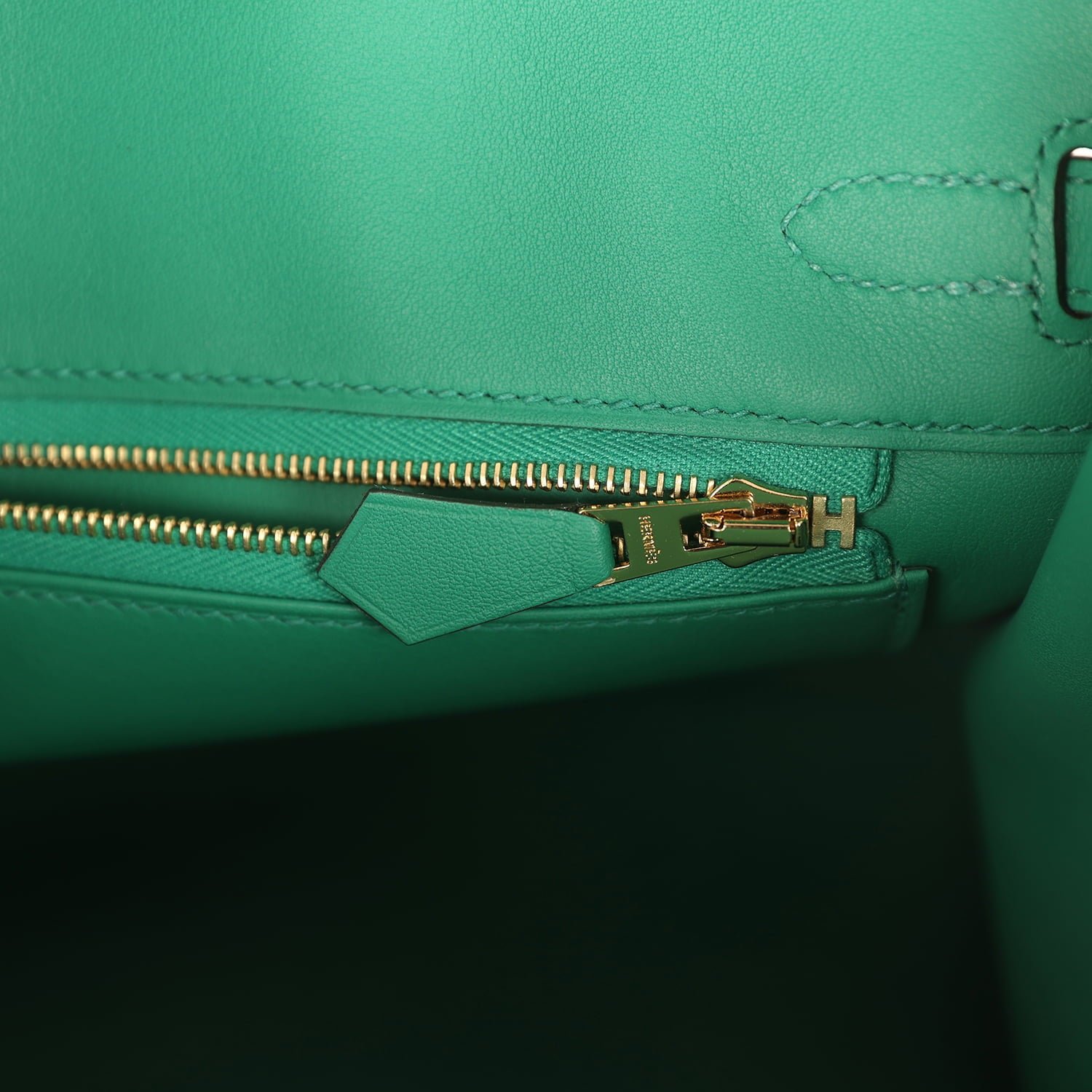 Hermès Birkin 25 Vert Vertigo Swift — view 9