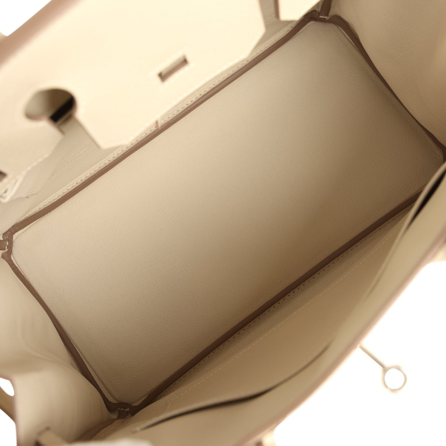 Pre-Owned Hermès Birkin 30 Craie Epsom Palladium — view 8