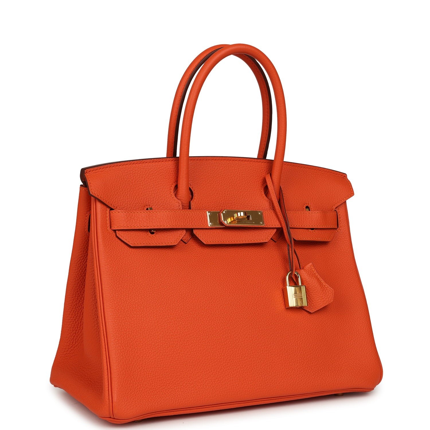 Pre-Owned Hermès Birkin 30 Feu Togo — view 2
