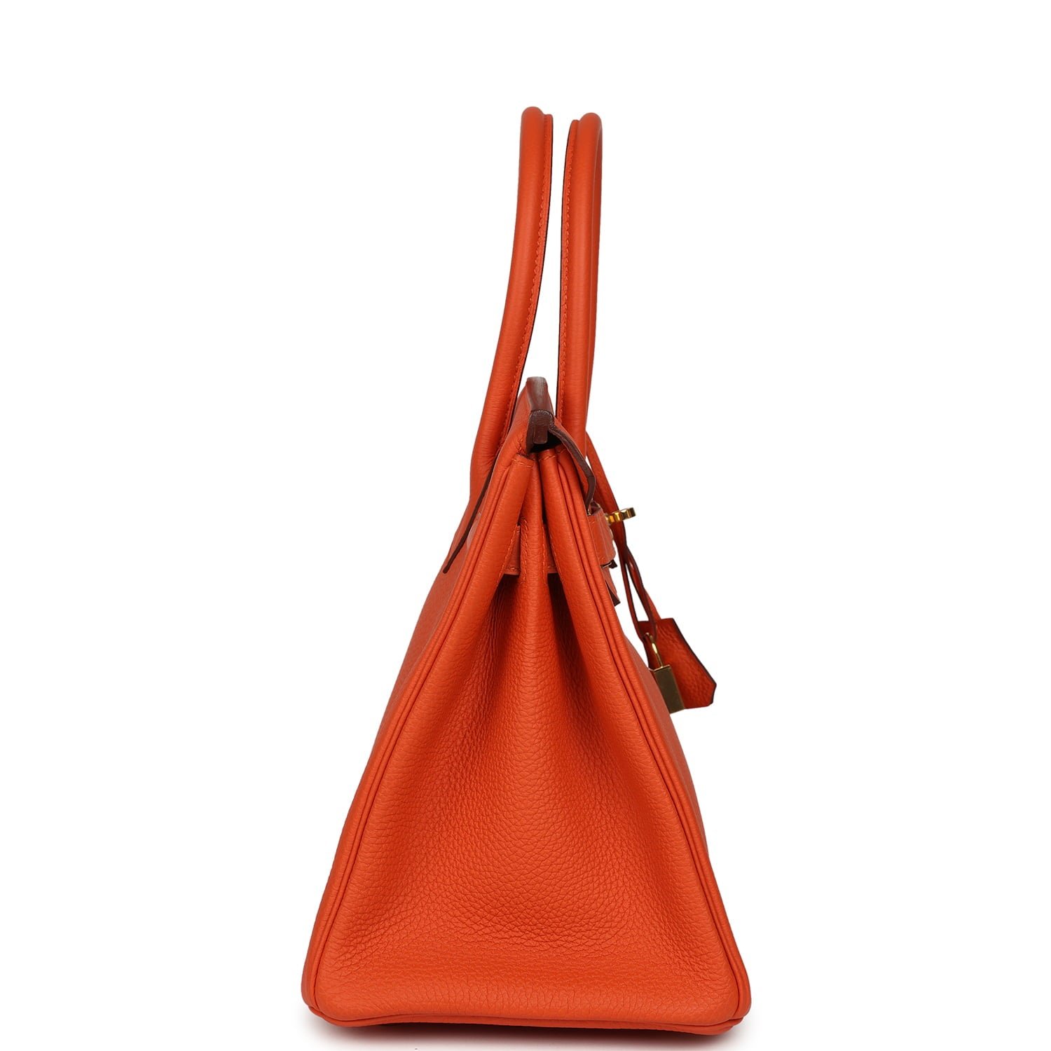 Pre-Owned Hermès Birkin 30 Feu Togo — view 4