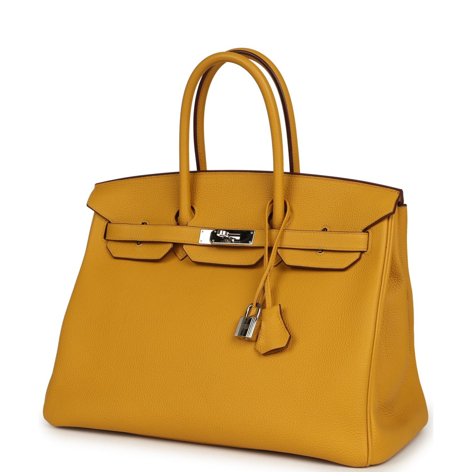 Pre-Owned Hermès Birkin 35 Jaune Ambre Togo — view 3