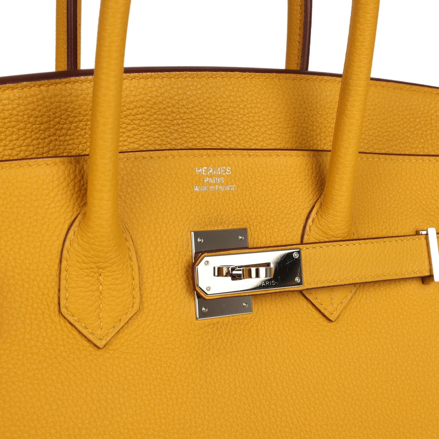 Pre-Owned Hermès Birkin 35 Jaune Ambre Togo — view 7