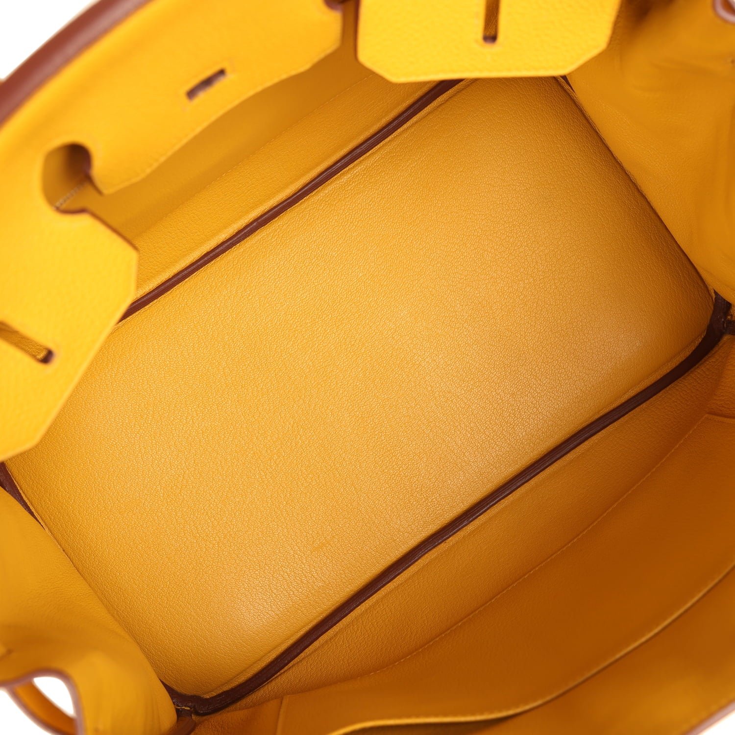 Pre-Owned Hermès Birkin 35 Jaune Ambre Togo — view 8