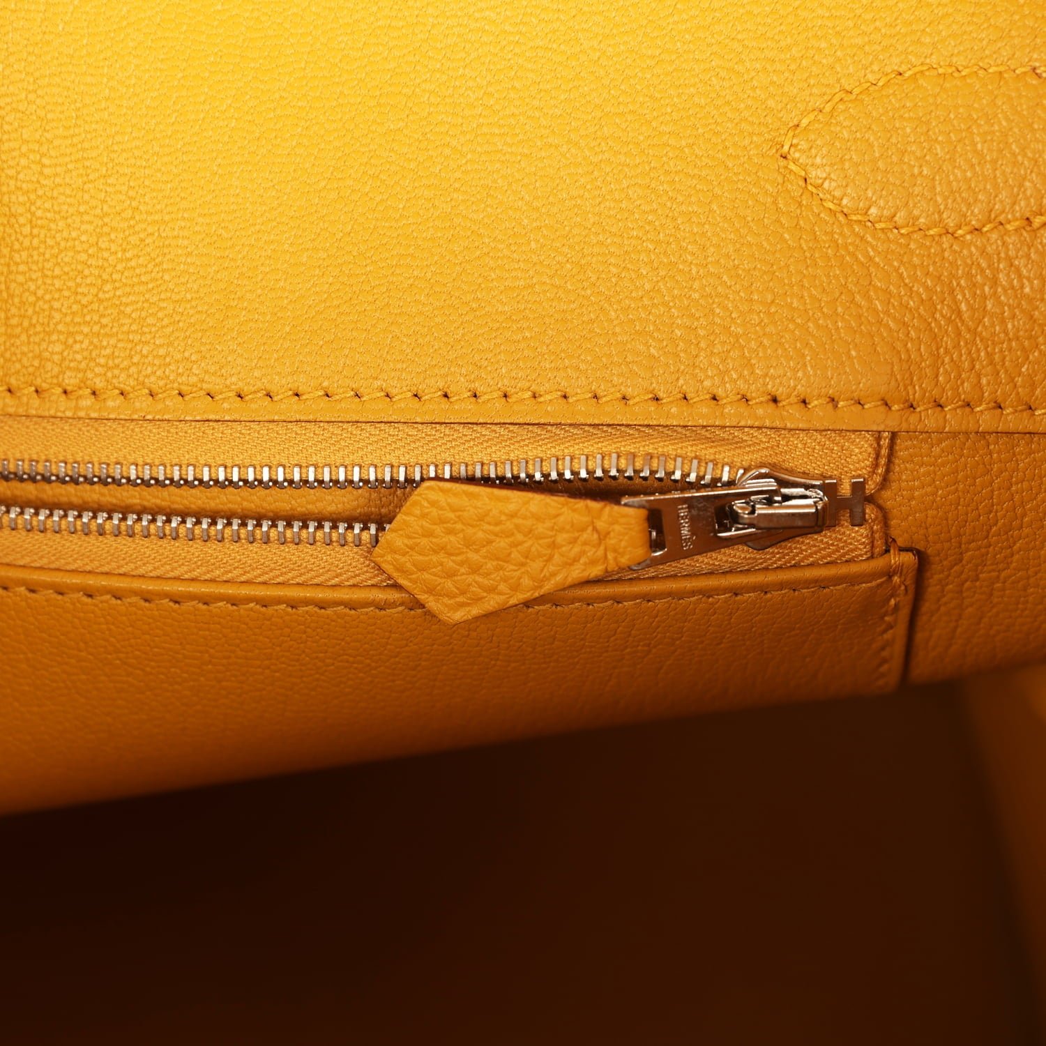 Pre-Owned Hermès Birkin 35 Jaune Ambre Togo — view 9