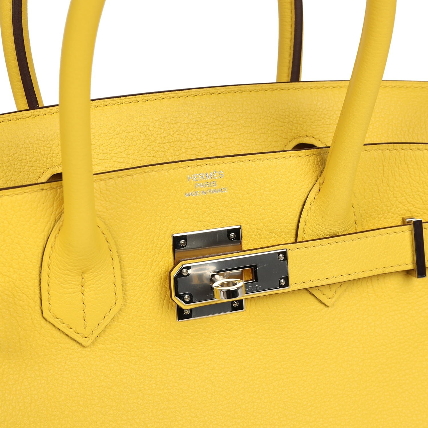 Pre-Owned Hermès Birkin 30 Jaune de Naples Novillo — view 7