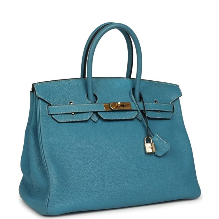 Vintage Hermès Birkin 35 Blue Jean Togo for Sale — alternate view
