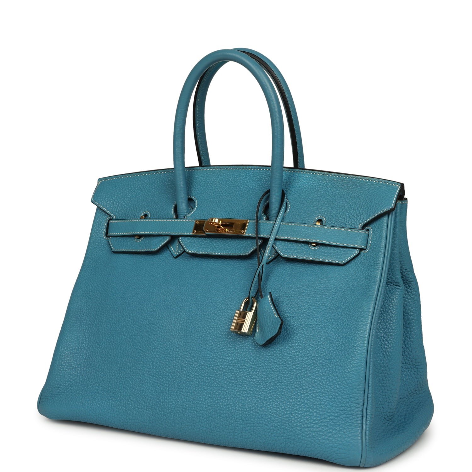 Vintage Hermès Birkin 35 Blue Jean Togo — view 3