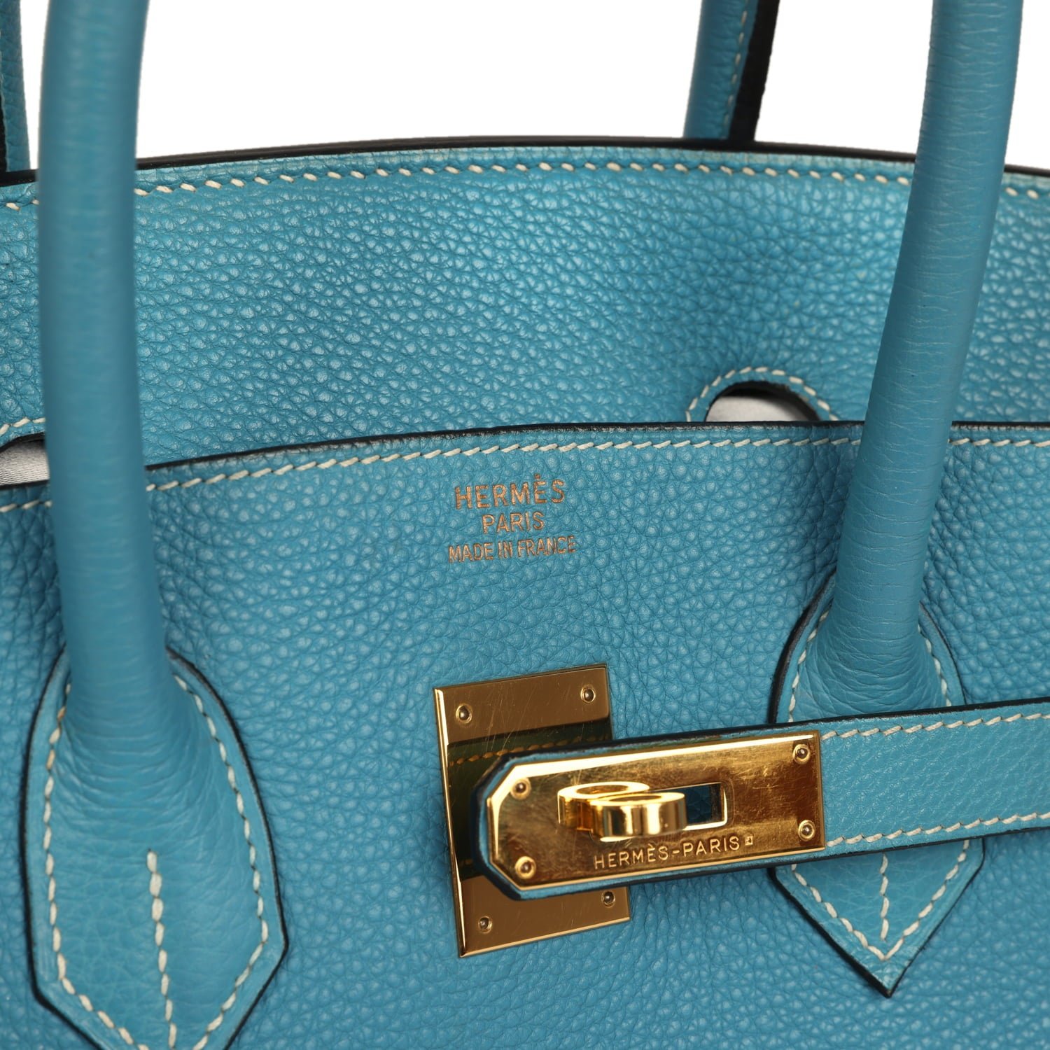 Vintage Hermès Birkin 35 Blue Jean Togo — view 7