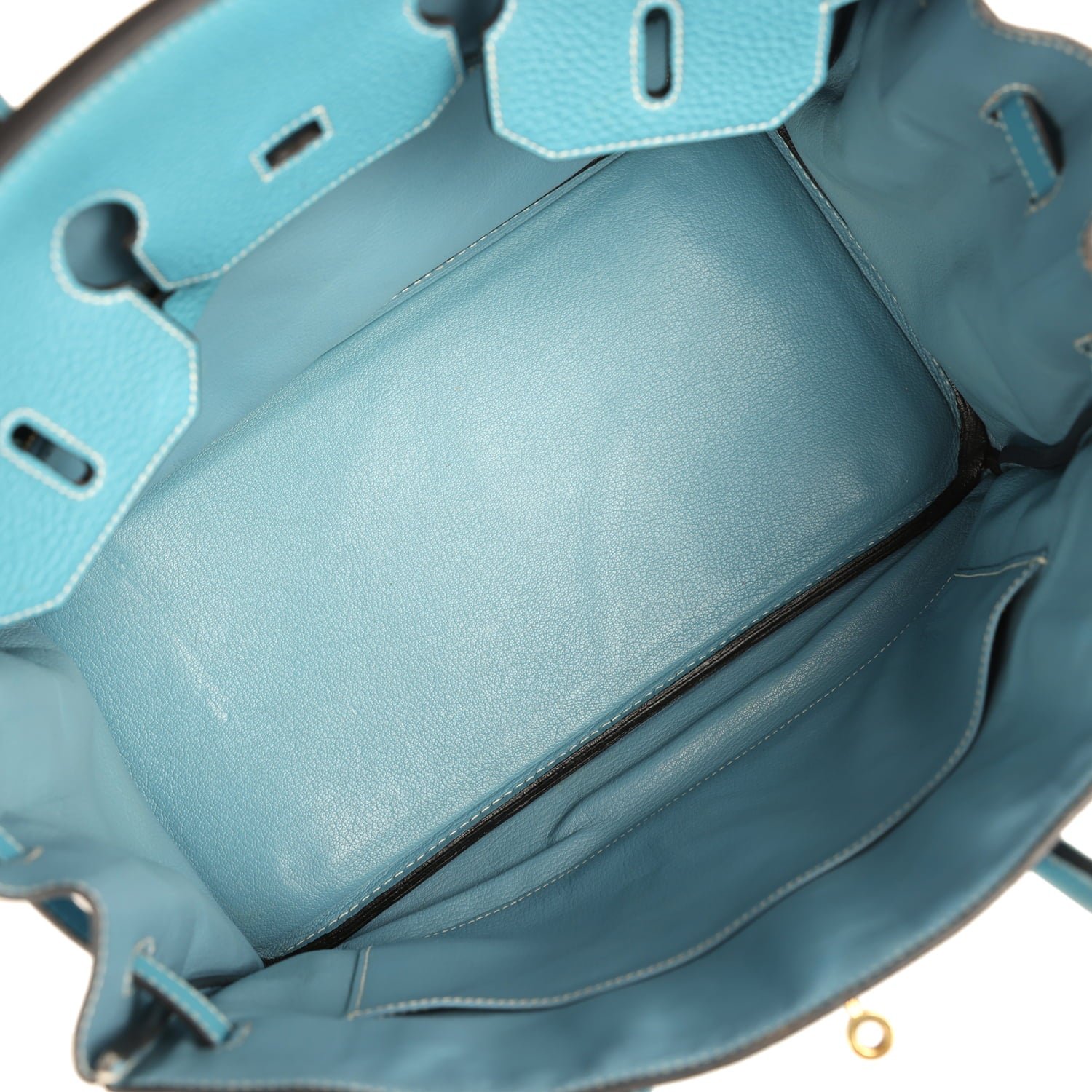Vintage Hermès Birkin 35 Blue Jean Togo — view 8