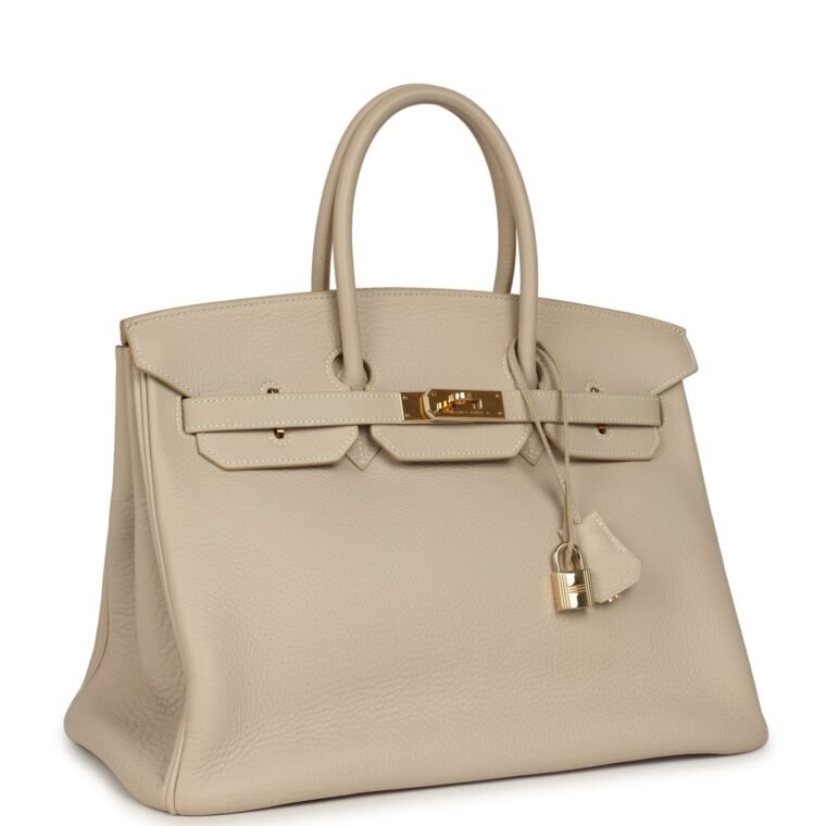 Vintage Hermès Birkin 35 Beige Rose Clemence — Buy Now — alternate view