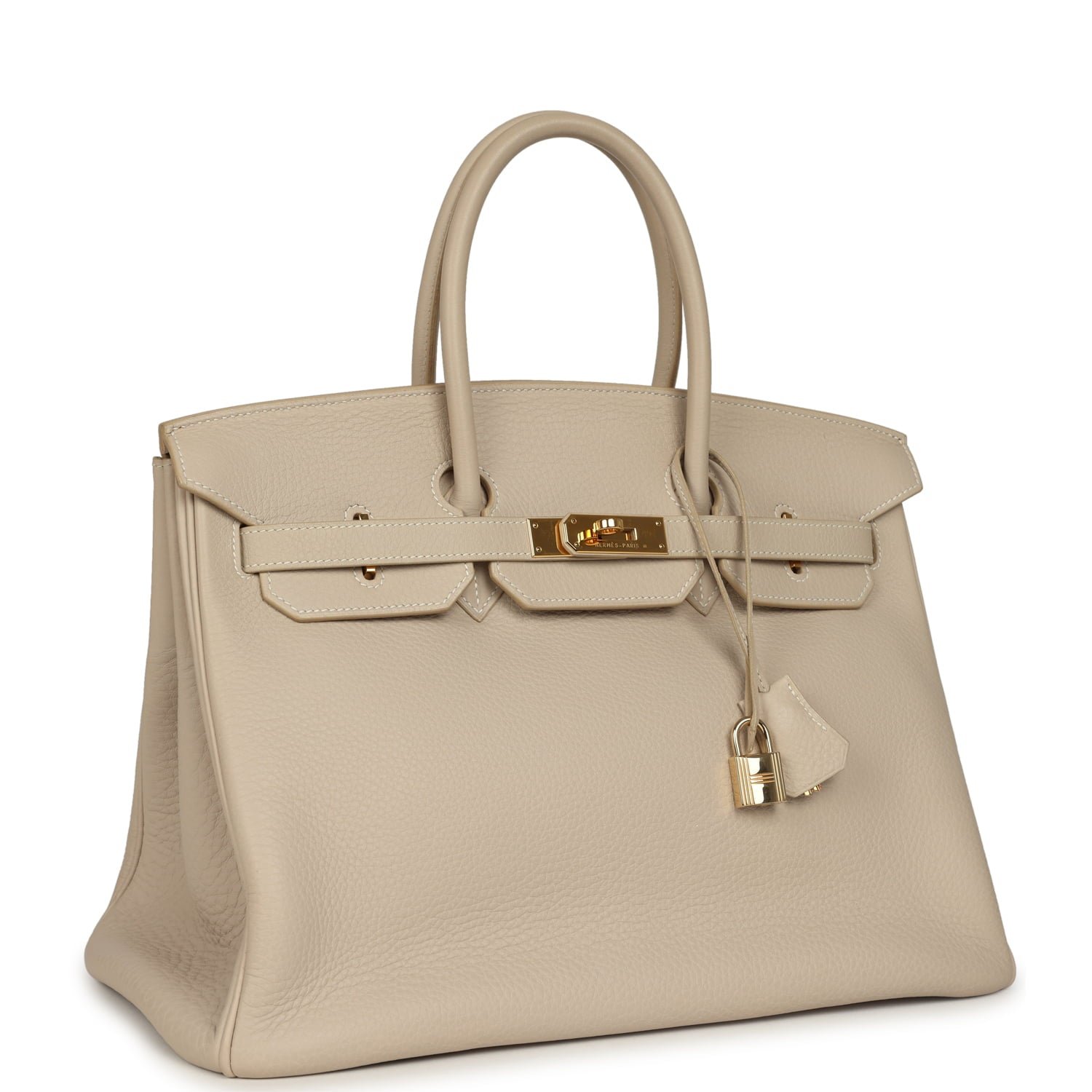 Vintage Hermès Birkin 35 Beige Rose Clemence — view 2