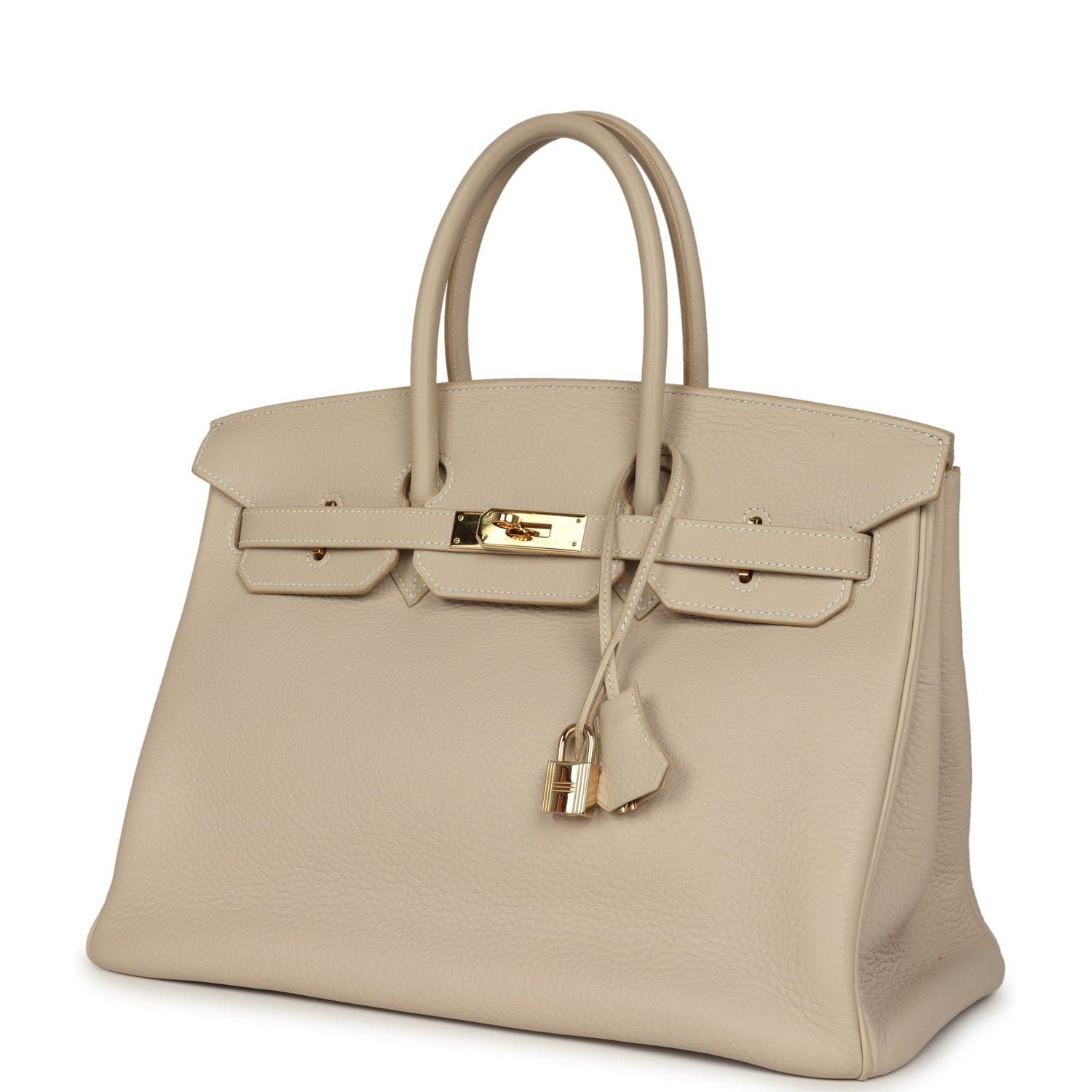 Vintage Hermès Birkin 35 Beige Rose Clemence — view 3