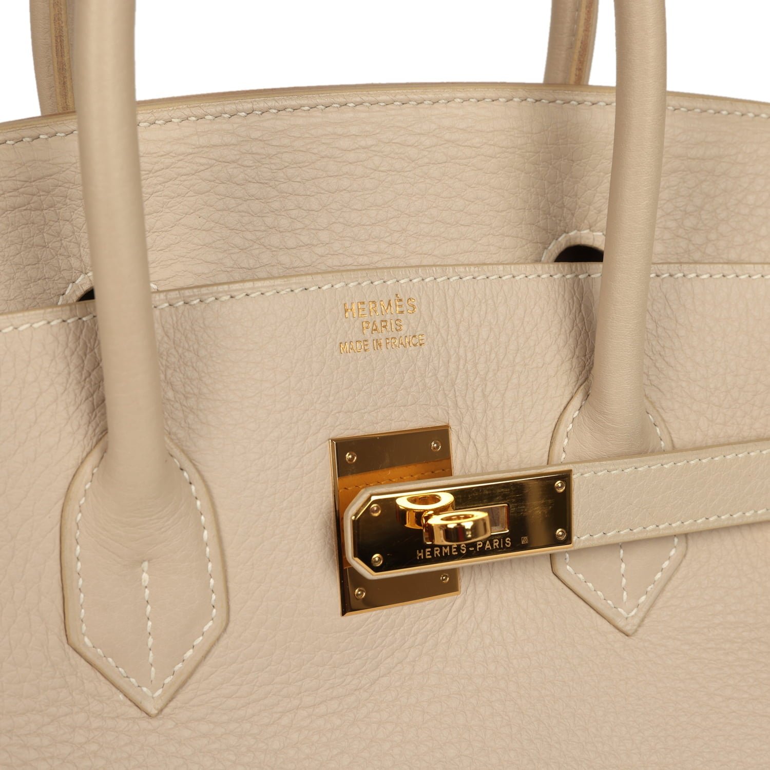 Vintage Hermès Birkin 35 Beige Rose Clemence — view 7