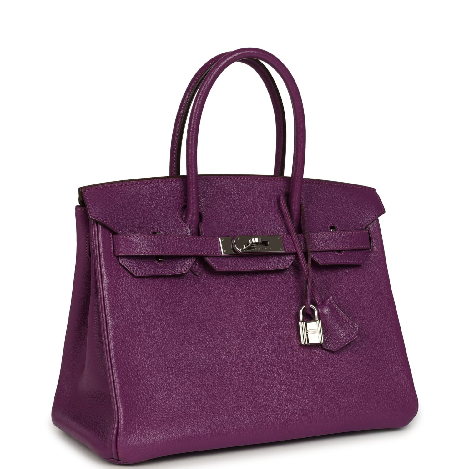 Vintage Hermès Birkin 30 Cyclamen Chevre Mysore — view 2