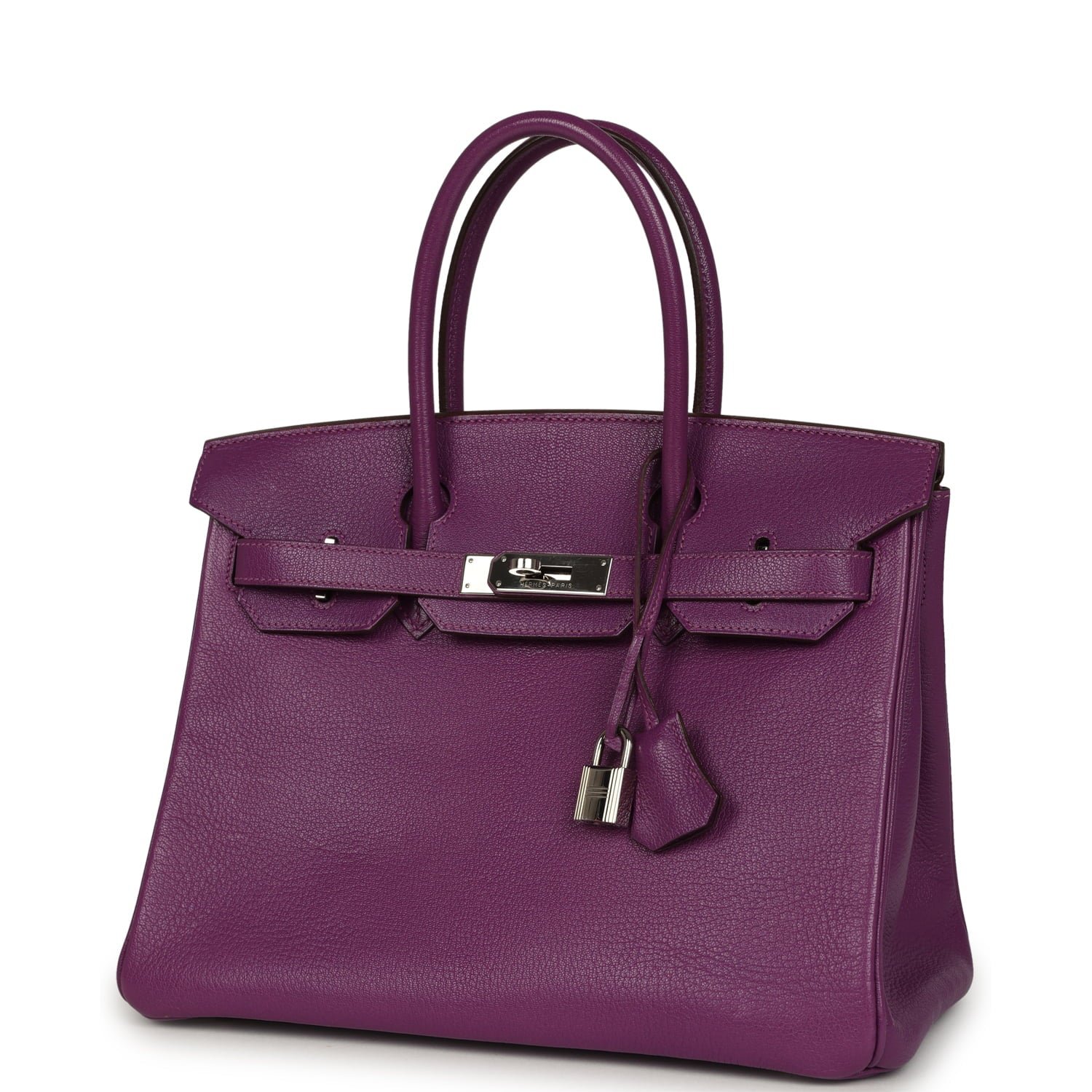 Vintage Hermès Birkin 30 Cyclamen Chevre Mysore — view 3