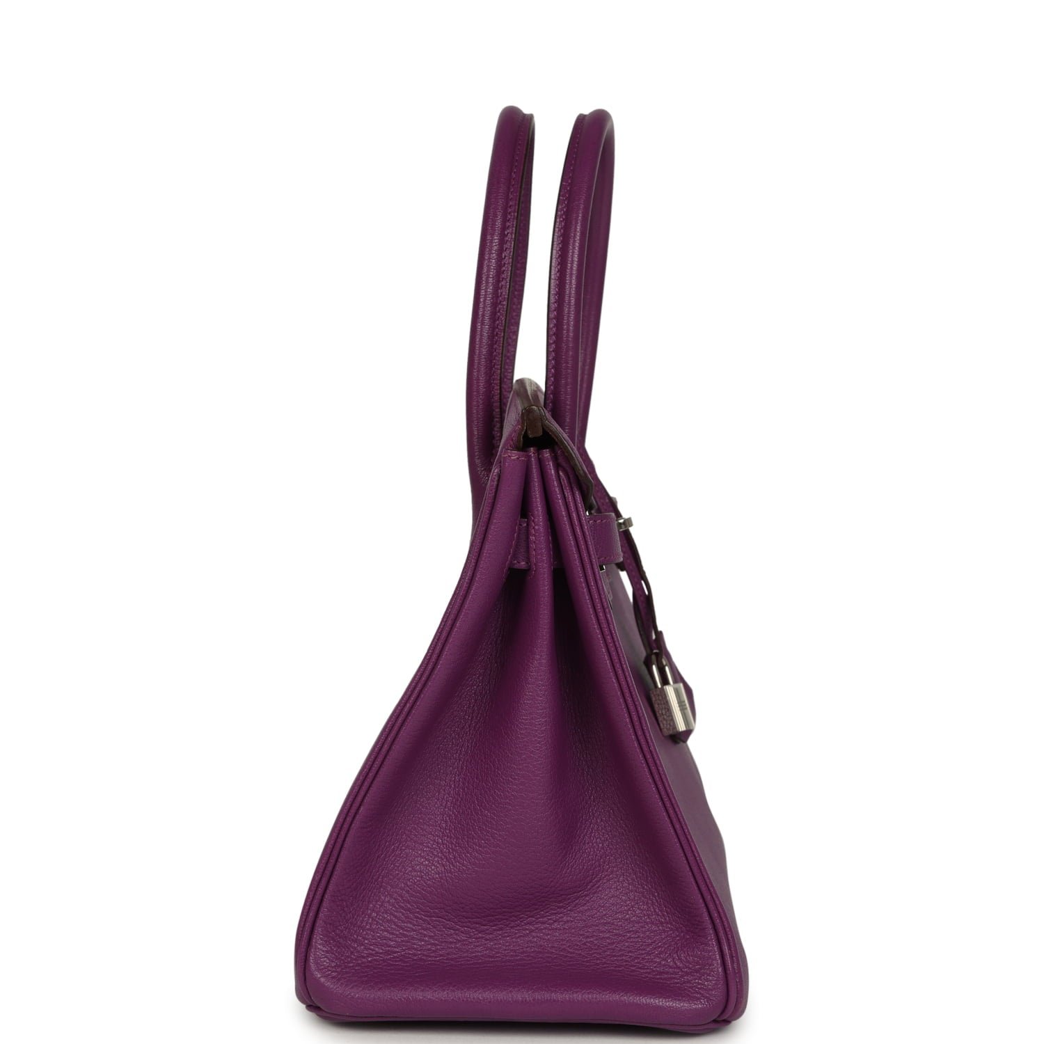 Vintage Hermès Birkin 30 Cyclamen Chevre Mysore — view 4