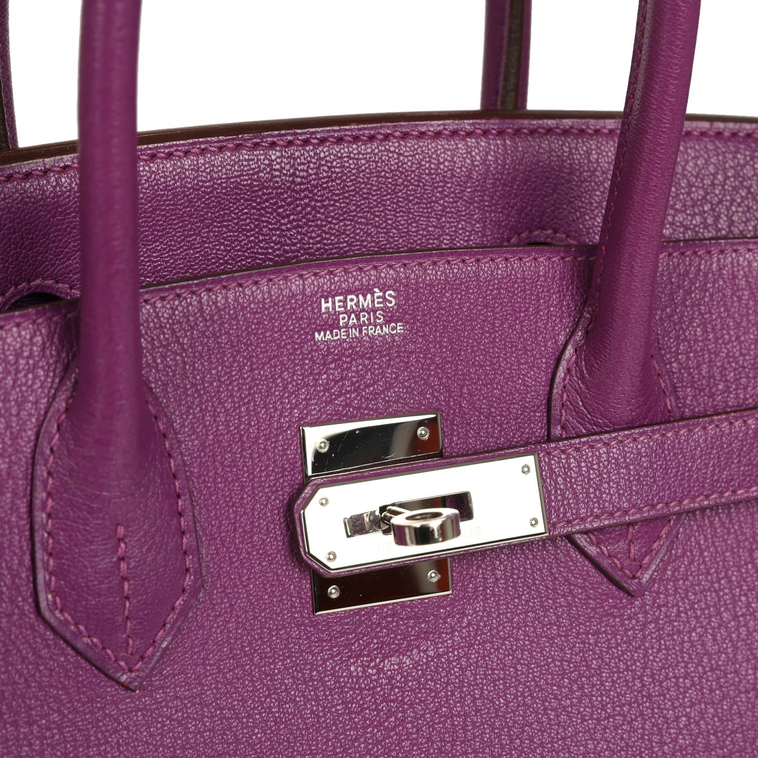 Vintage Hermès Birkin 30 Cyclamen Chevre Mysore — view 7