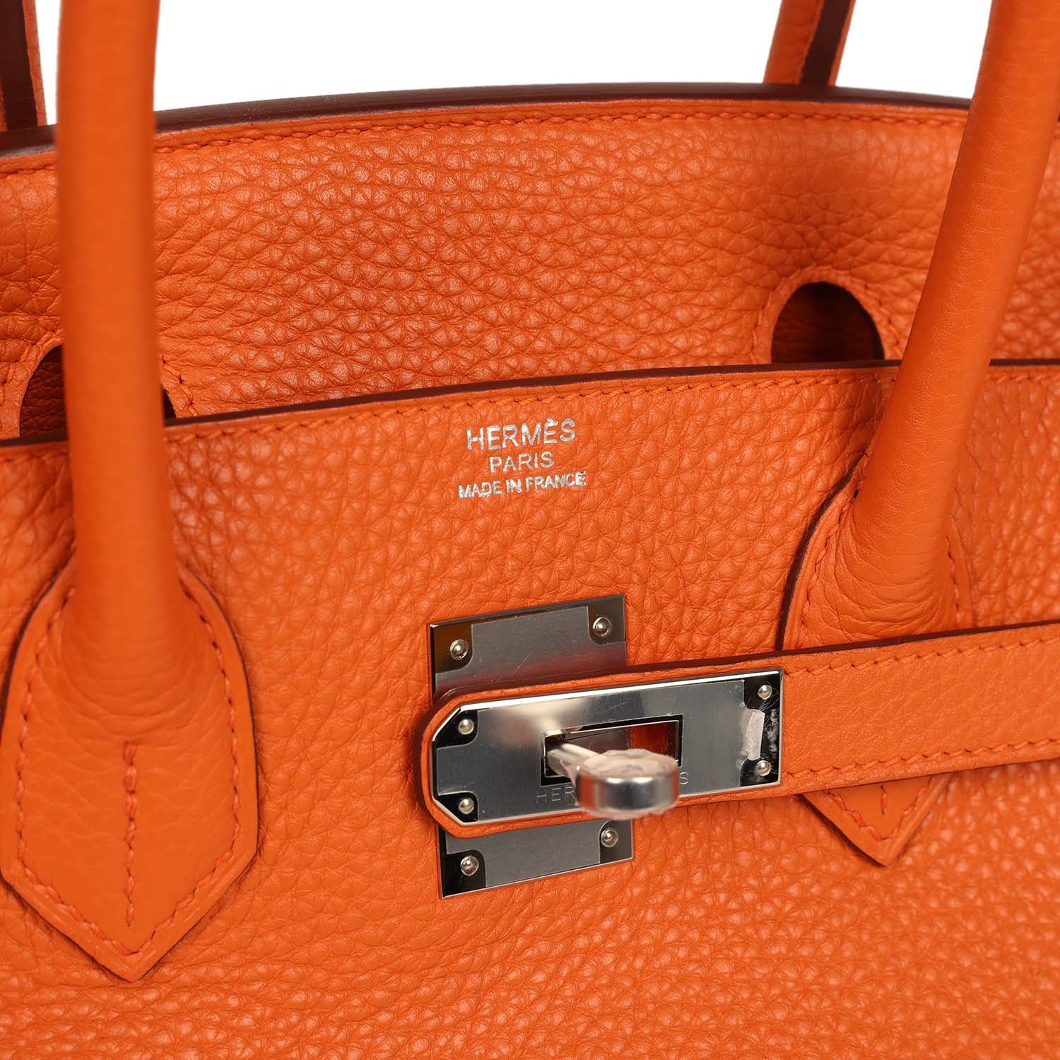 Pre-Owned Hermès Birkin 30 Orange Clemence — view 7