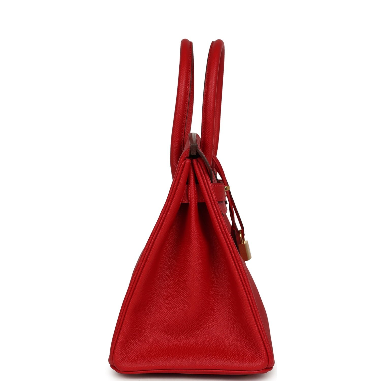 Pre-Owned Hermès Birkin 30 Rouge Casaque Epsom — view 4