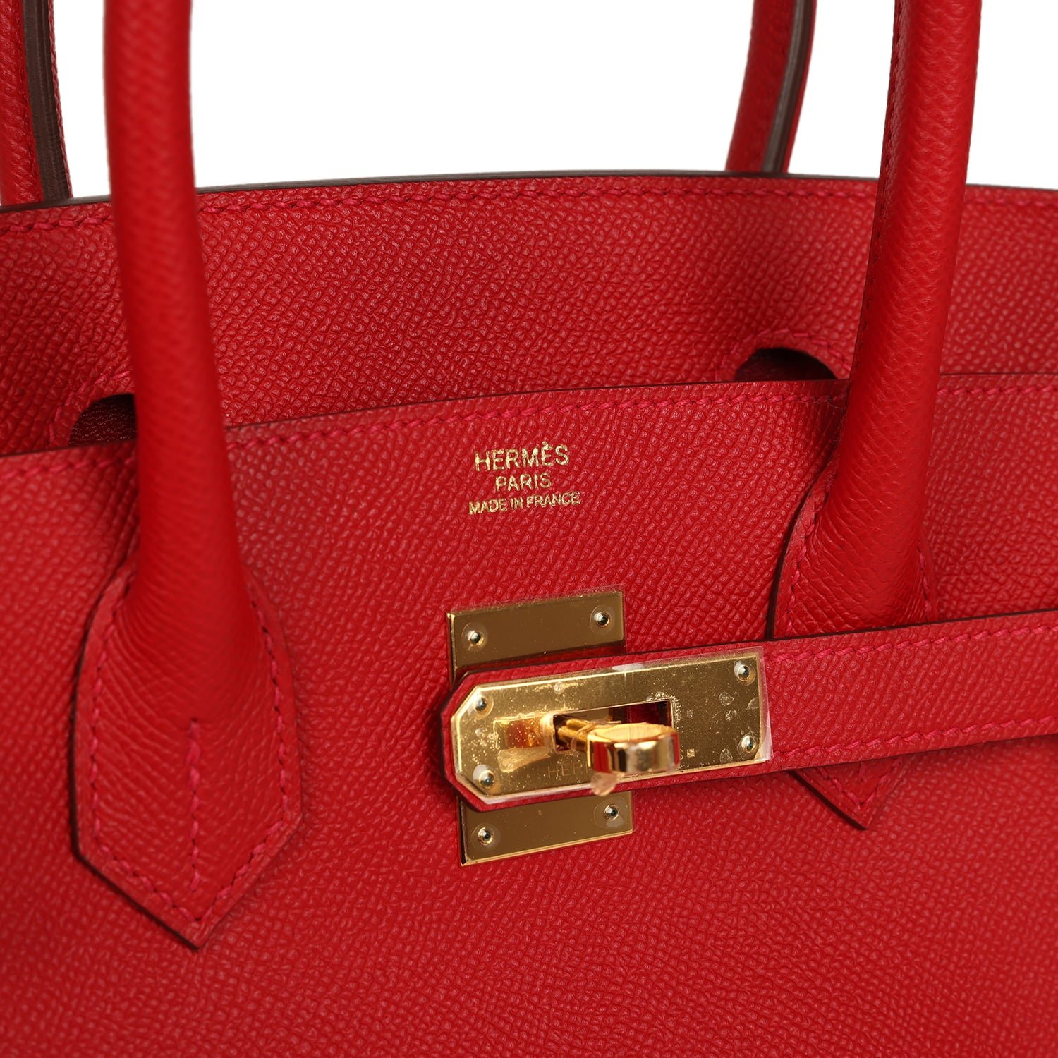 Pre-Owned Hermès Birkin 30 Rouge Casaque Epsom — view 7