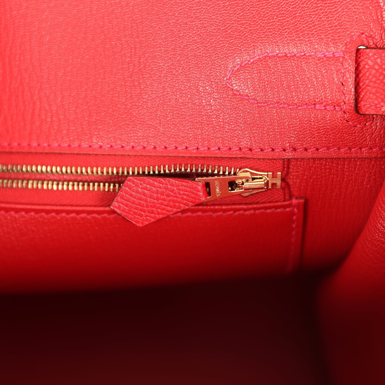 Pre-Owned Hermès Birkin 30 Rouge Casaque Epsom — view 9