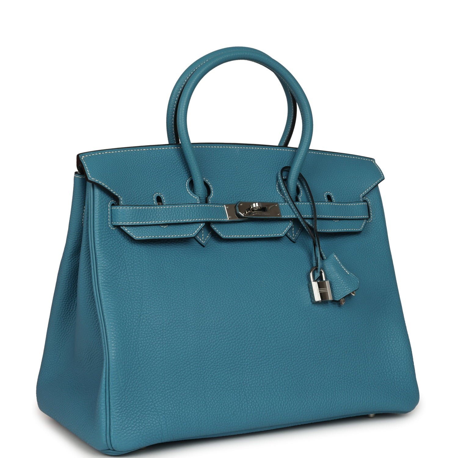 Vintage Hermès Birkin 35 Blue Jean Togo — view 2