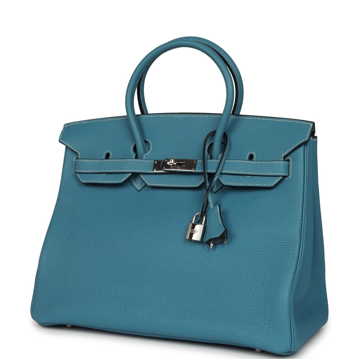 Vintage Hermès Birkin 35 Blue Jean Togo — view 3