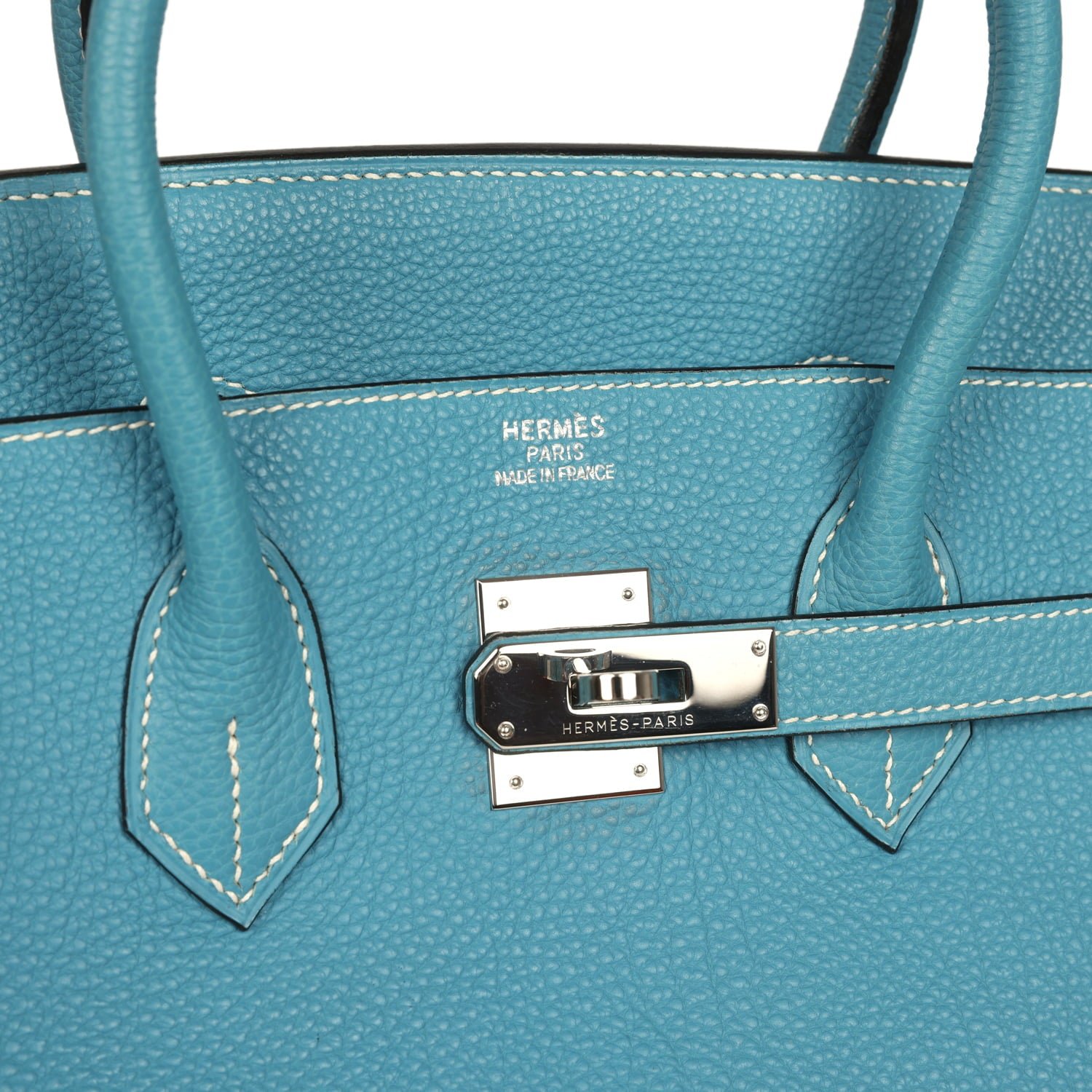 Vintage Hermès Birkin 35 Blue Jean Togo — view 7