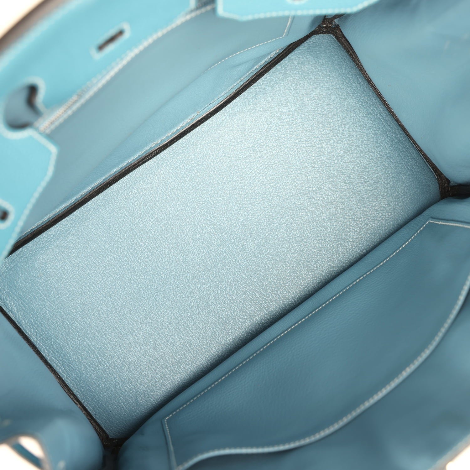 Vintage Hermès Birkin 35 Blue Jean Togo — view 8