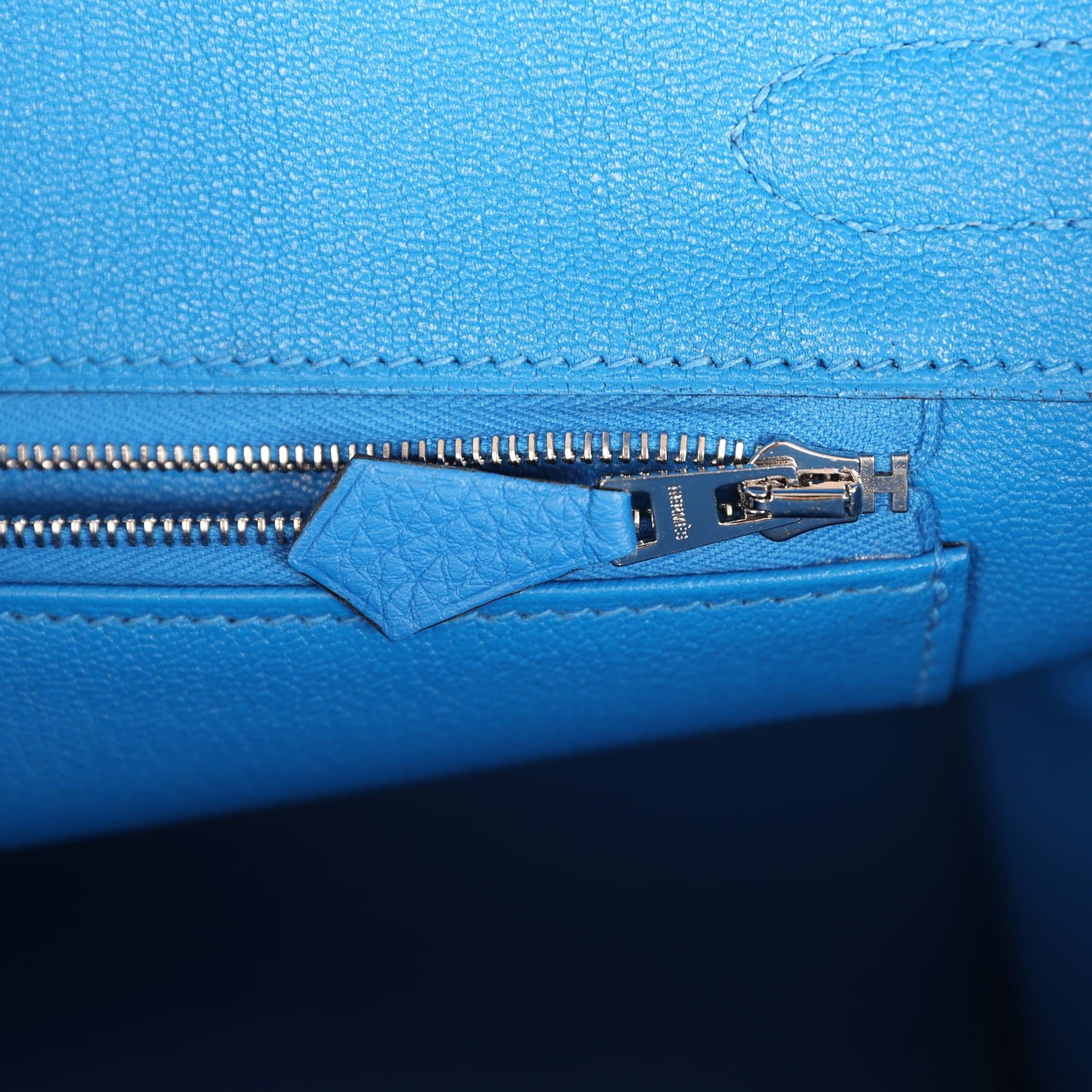 Hermès Birkin 30 Bleu Hydra Togo — view 9