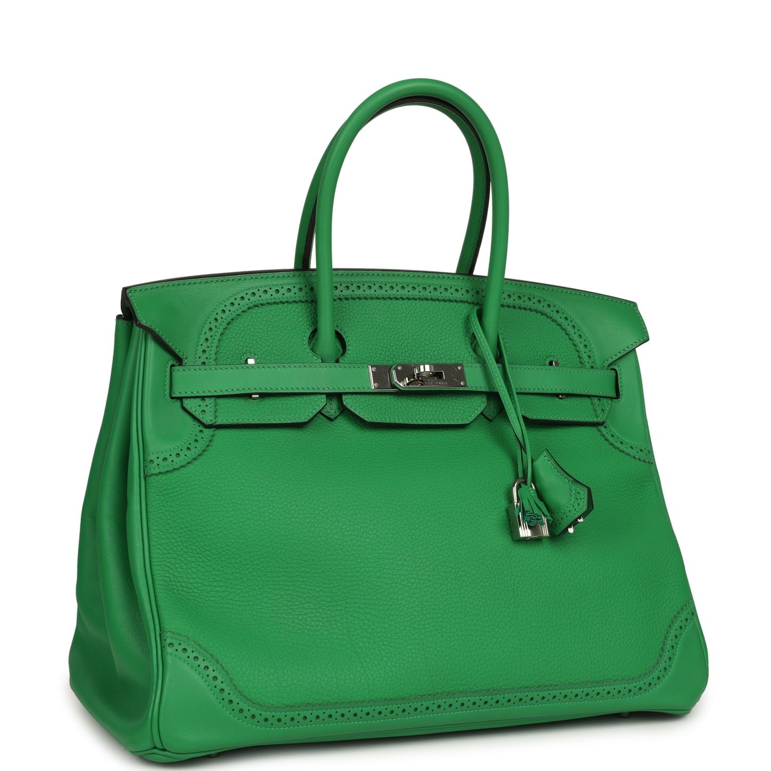 Pre-Owned Hermès Birkin Ghillies 30 Bambou Togo — view 2