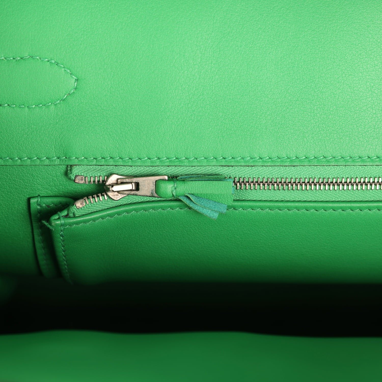Pre-Owned Hermès Birkin Ghillies 30 Bambou Togo — view 8