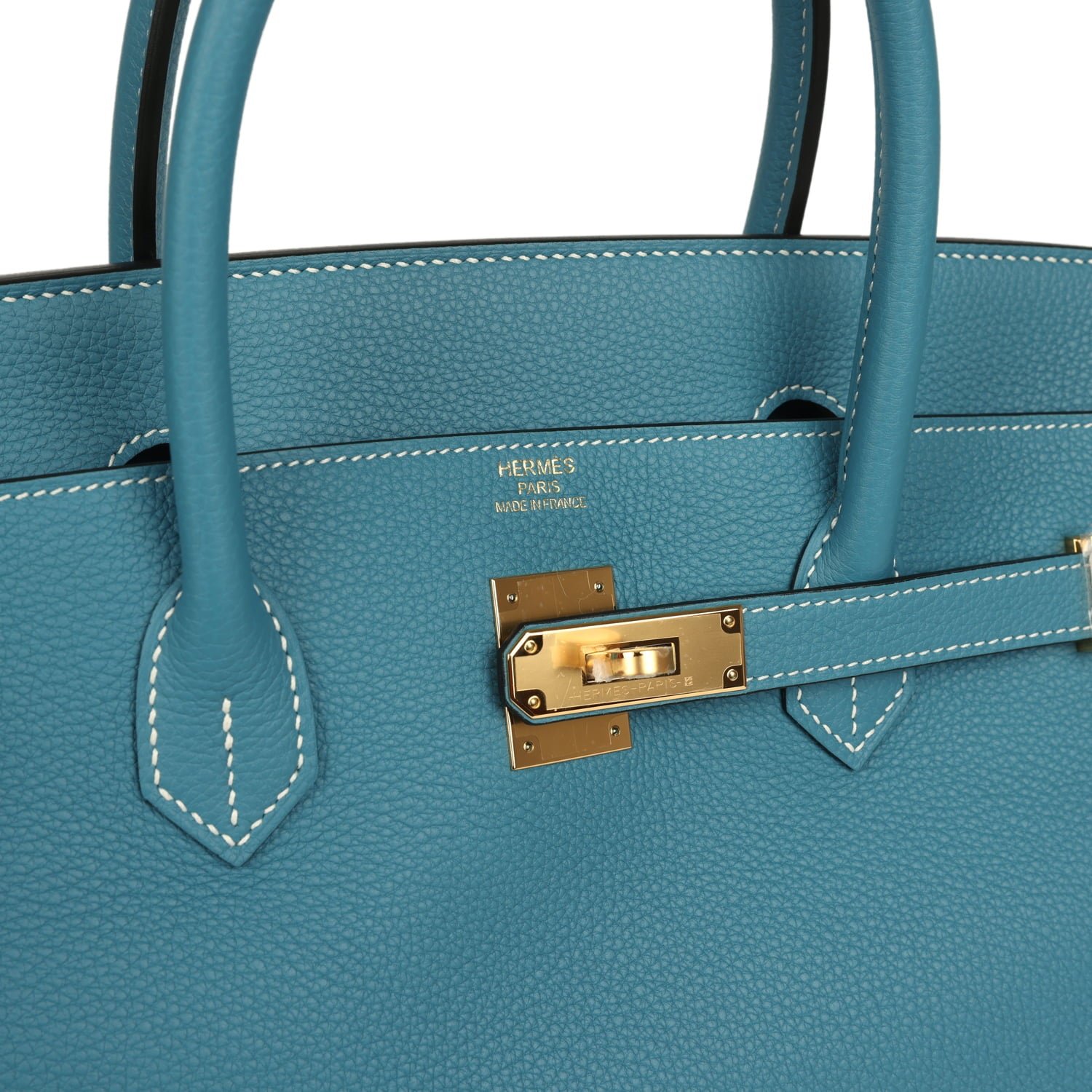 Hermès Birkin 40 Blue Jean Togo — view 7