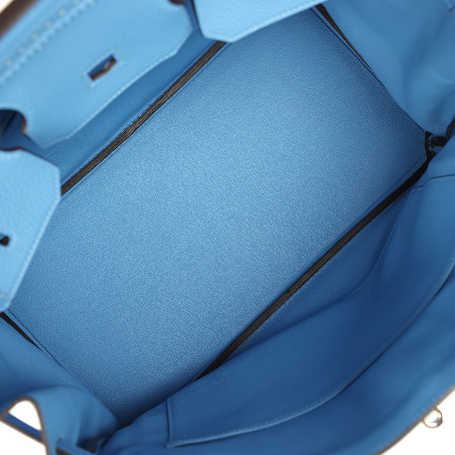 Pre-Owned Hermès Birkin Ghillies 35 Bleu Paradise — view 7