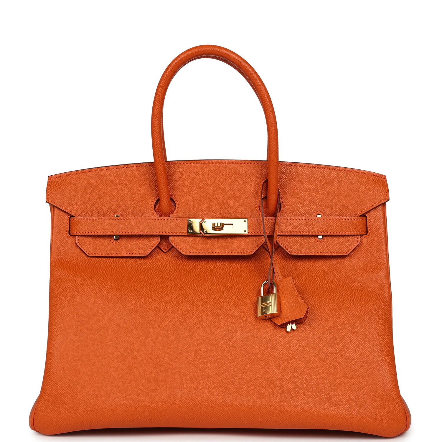 Pre-Owned Hermès Birkin 35 Orange Epsom