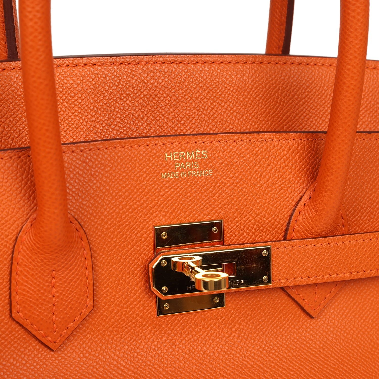 Pre-Owned Hermès Birkin 35 Orange Epsom — view 7