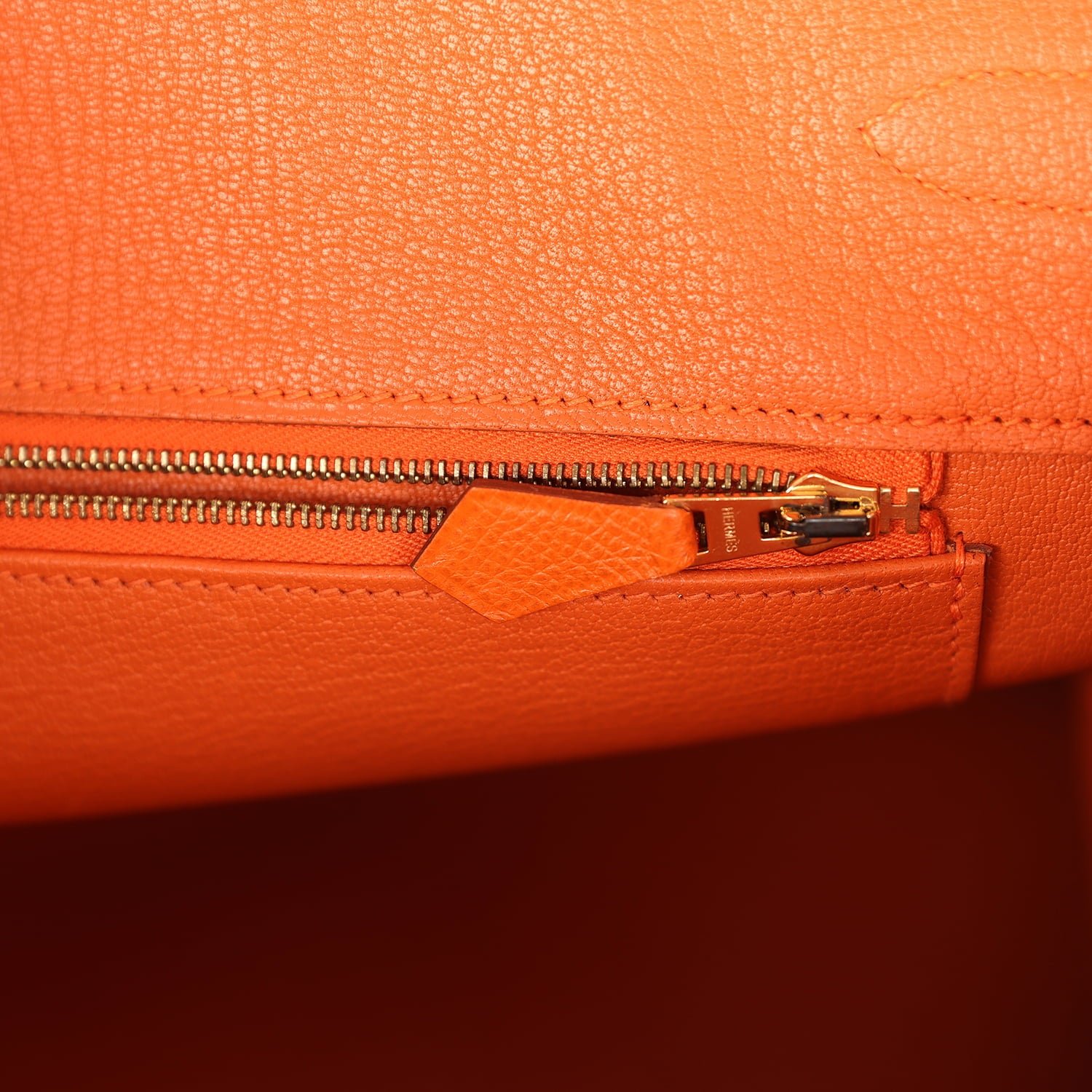 Pre-Owned Hermès Birkin 35 Orange Epsom — view 9