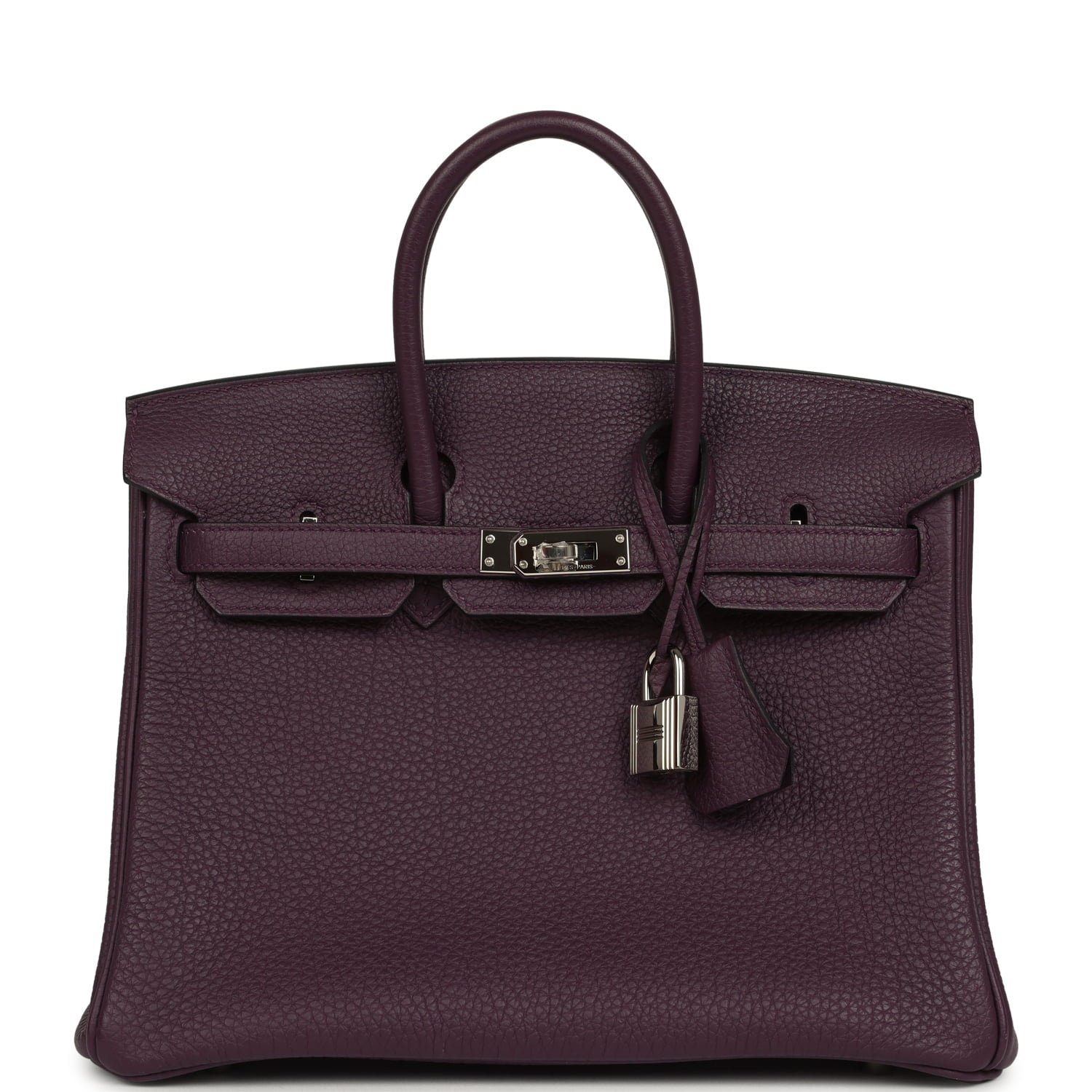 Pre-Owned Hermès Birkin 25 Raisin Togo