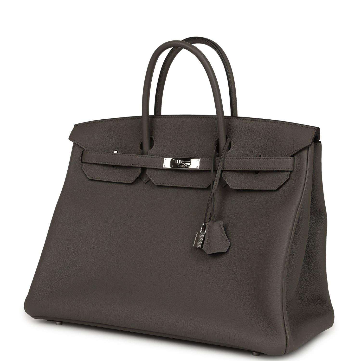 Pre-Owned Hermès Birkin 40 Etain Togo — view 3