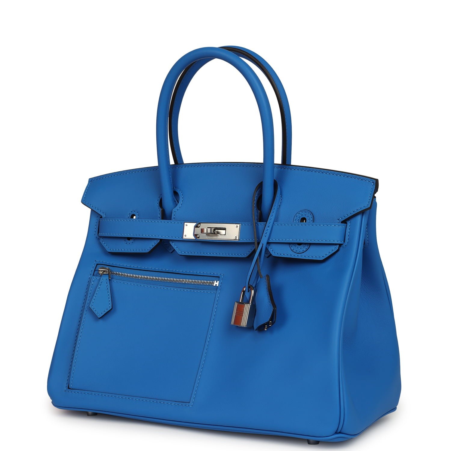 Hermès Colormatic Birkin 30 Bleu Hydra Swift — view 3