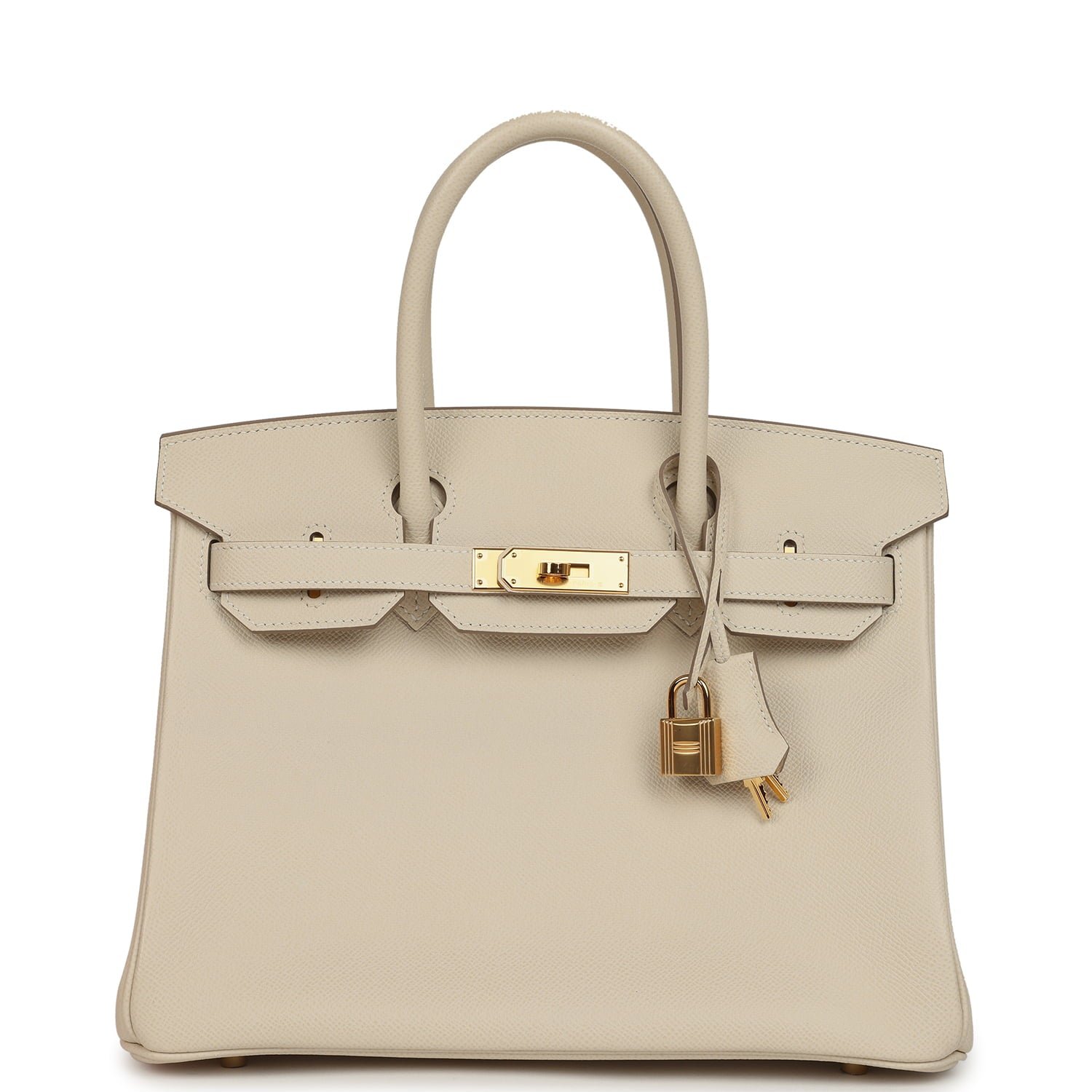 Pre-Owned Hermès Birkin 30 Craie Epsom Gold