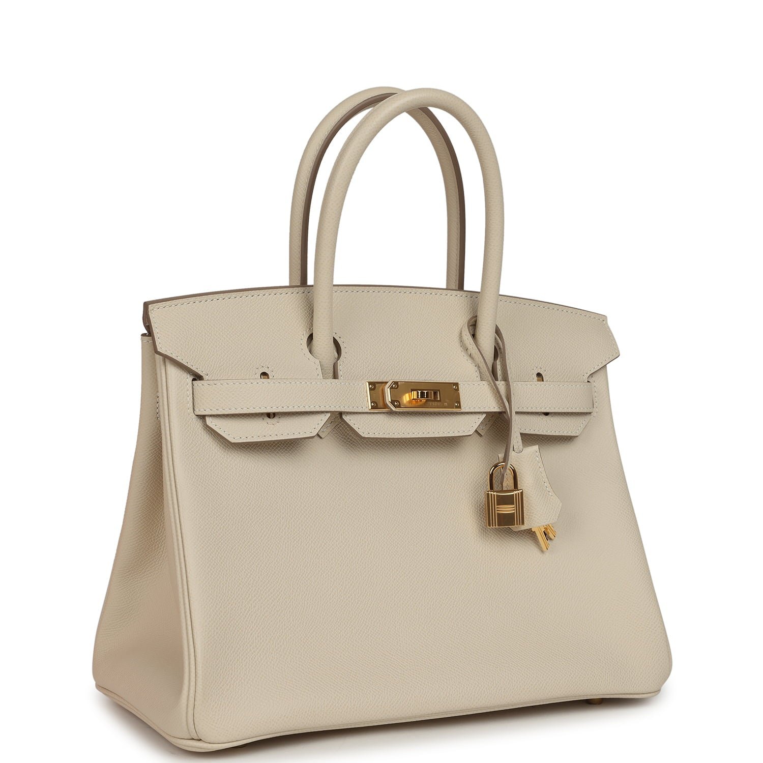 Pre-Owned Hermès Birkin 30 Craie Epsom Gold — view 2
