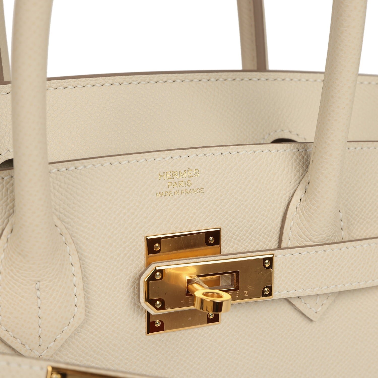 Pre-Owned Hermès Birkin 30 Craie Epsom Gold — view 7